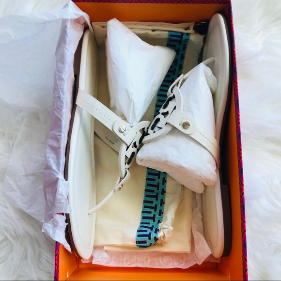 NEW IN BOX TORY BURCH MILLER SANDALS BLEACH - Picture 8 of 12